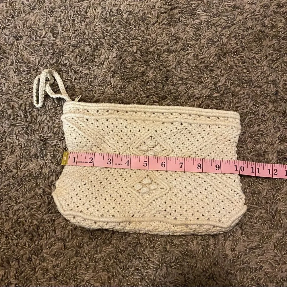 Macrame boho wristlet